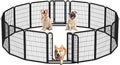 Dog Playpen 32In 16 Panels Pet Fence for Indoor Yard RV Camping