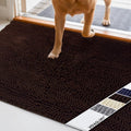 Dog Door Mat Absorpmax Dog Mat for Muddy Paw, 31 × 20", Brown