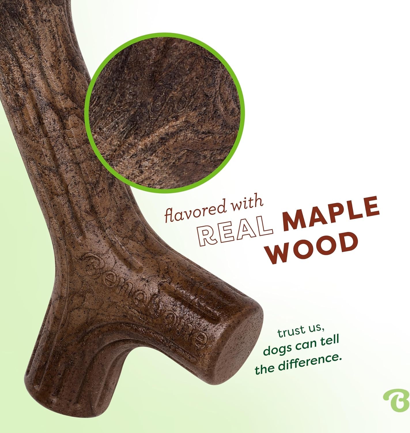 Maplestick Real Wood Durable Dog Chew Toy, Large